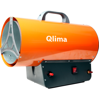 Chauffage de chantier gaz GFA 1030E avec détendeur gaz orange/gris ES