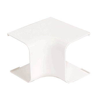 Coude externe 80x60 mm blanc